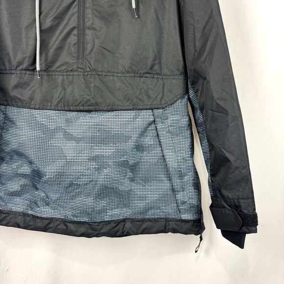 Swiss Tech Women's Sz S Relaxed Fit Snowboard Jacket Hooded Fur Trim Black /Blue - Picture 3 of 11